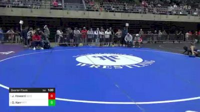 135 lbs Quarterfinal - Jerusalem Howard, Dover, DE vs Dustin Kerr, Pittsburgh, PA