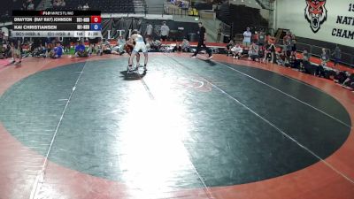 132 lbs Drayton (Ray Ray) Johnson, South Carolina 1 HS Boys vs Kai Christiansen, Idaho 1 HS Boys