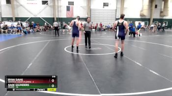 215 lbs Placement Matches (16 Team) - Ryan Davis, Sedgwick County/Fleming vs Sage Saunders, Minden