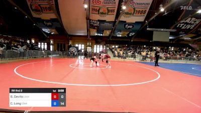 124 kg Rr Rnd 2 - Bella Devito, Lock Haven vs Cali Long, Iowa