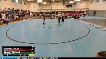 126 lbs Round 1 (10 Team) - Jeremiah Agular, Laramie vs Bradley Rowland, East Renegade