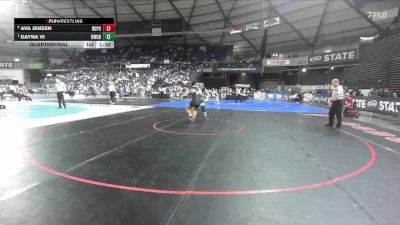 Girls 4A 190 lbs Quarterfinal - Dayna Vi, Kentwood (Girls) vs Ava Jensen, Rogers (Puyallup) (Girls)