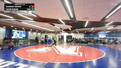 40 lbs Round 2 - Maverick DeHaan, Shootbox Rigby vs Jacob Hughes, Thunder Ridge Outlaws Wrestling Club