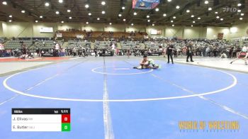 95 lbs 3rd Place - Jay Olivas, RedWave Wrestling vs Elijah Butler, California Grapplers