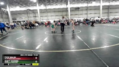 75-80 lbs Cons. Round 2 - Rhett Kozisek, Homedale Wrestling vs Tyce Walsh, All In Wrestling Academy