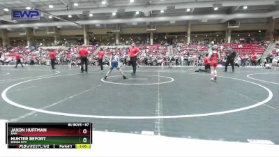 67 lbs Quarterfinal - Jaxon Huffman, Raw vs Hunter Befort, Dodge City