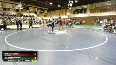 285 lbs Cons. Round 1 - Owen Synovec, Camarillo vs Geovanni Roman, Canyon Springs