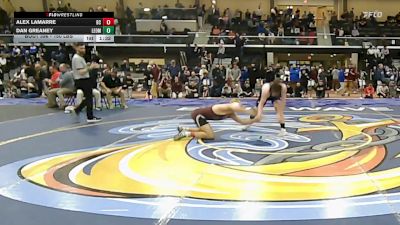 150 lbs Quarterfinal - Alex Lamarre, Bristol Central vs Dan Greaney, Leominster