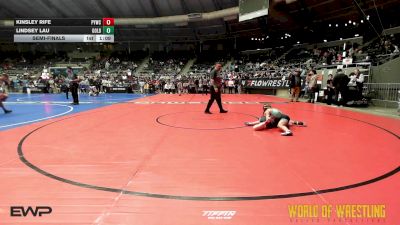 90 lbs Semifinal - Kinsley Rife, Palmyra Youth Wrestling Club vs Lindsey Lau, Goldenbacks