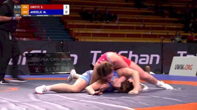 72 kg Semifinal - Skylar Grote, USA vs Milla Andelic, CRO