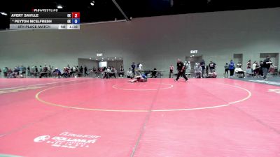120 lbs 5th Place Match - Avery Saville, OK vs Peyton McElfresh, OK