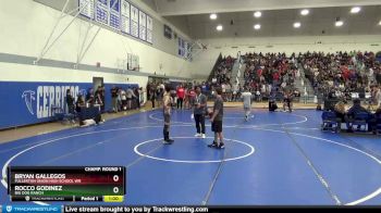 126 lbs Champ. Round 1 - Rocco Godinez, Big Dog Ranch vs Bryan Gallegos, Fullerton Union High School Wr