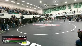 144 lbs Cons. Round 2 - Fisher Vance, Pinedale vs Cody West, Lander Valley