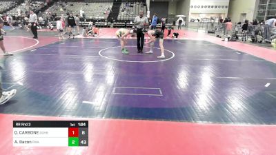 116 lbs Rr Rnd 3 - QUINN CARBONE, Doughboy vs Asher Bacon, Roundtree Wrestling Academy Black