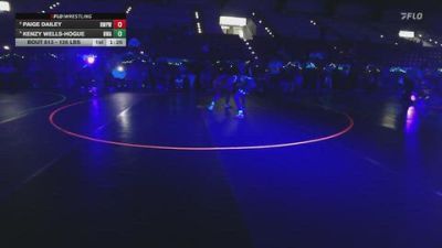 125 lbs Quarters - Paige Dailey, Riverton Wolf Pack Wrestling Club vs Kenzy Wells-Hogue, Headwaters Wrestling Academy