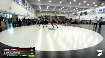 157 lbs Champ. Round 1 - Lance Correia, Peninsula vs Shawn Rainwater, Grappling Grounds