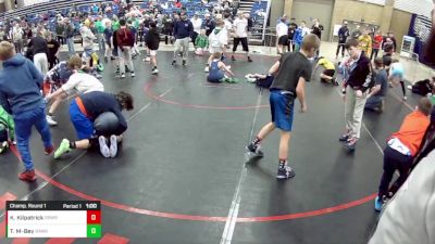 12U Boys - 74 lbs Champ. Round 1 - Kalix Kilpatrick, Grindhouse Wrestling vs Tanner McCray-Bey, Rampage Wrestling