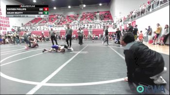 61 lbs Round Of 16 - Xayden Phillips, Chickasha Youth Wrestling vs Adler Beatty, D3 Wrestling Cluib