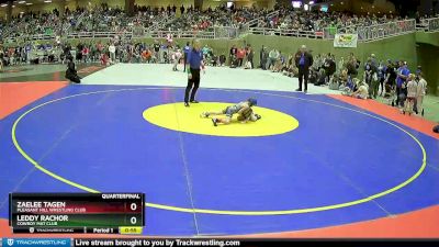 45 lbs Quarterfinal - Leddy Rachor, Cowboy Mat Club vs Zaelee Tagen, Pleasant Hill Wrestling Club