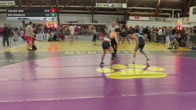 130B lbs Rr Rnd 1 - Xavier Dew, Wyoming Seminary vs Ew Franklin, Blair Academy