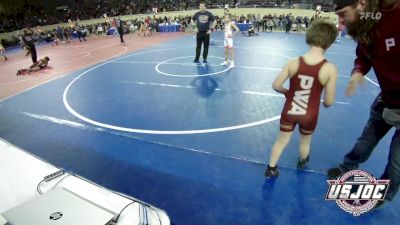 83 lbs Round Of 16 - Pryor Myers, Cushing Tigers vs Kutter Marston, Perry Wrestling Academy