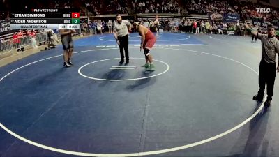 D 1 285 lbs Quarterfinal - Aiden Anderson, Baton Rouge vs Ethan Simmons, Brother Martin