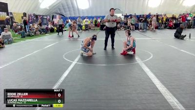 84 lbs Finals (2 Team) - Eddie Zeller, Killer Elite vs Lucas Mazzarella, Olmsted Falls