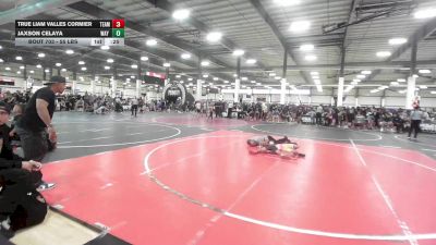 55 lbs Quarterfinal - True Liam Valles Cormier, Team Aggression vs Jaxson Celaya, Way Out West