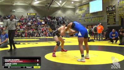 168 lbs Quarterfinal - Caleb Ocampo, Wright Wrestling Academy vs Aaron Cato, Wolf Den