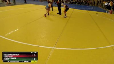 90 lbs Quarterfinal - Krewe Thier, Adrian vs Reed Rugroden, Pequot Lakes