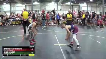 67 lbs Round 4 (6 Team) - Cale Dauber, Team Gotcha vs Breckin Wittenburg, Team Iowa Blue