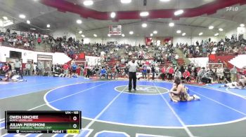 165 lbs 3rd Place Match - Owen Hinchee, North Vermillion vs Julian Piersimoni, Warrior Regional Training Cent