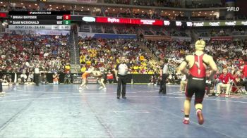 2A-190 lbs Cons. Round 2 - Sam McDonald, Winterset vs Brian Snyder, Centerville