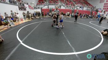 46 lbs Semifinal - Elliott Watson, Comanche Takedown Club vs Nash Leisinger, Choctaw Ironman Youth Wrestling