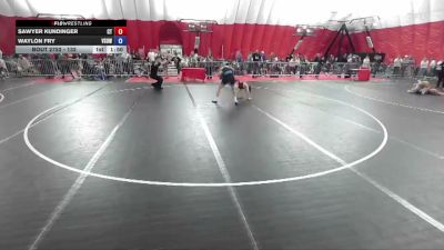 132 lbs Cons. Round 3 - Sawyer Kundinger, Crass Trained vs Waylon Fry, Victory School Of Wrestling