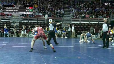 1A-150 lbs Champ. Round 1 - William Lawson, Pocahontas Area vs Jeremiah Berg, Westwood, Sloan