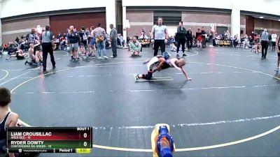 64 lbs Finals (2 Team) - Liam Crousillac, Ares Red vs Ryder Dowty, Contenders WA Green