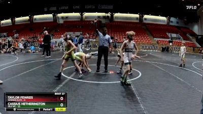 72 lbs Round 7 (8 Team) - Taylor Fewkes, Warner Elite vs Cassius Hetherington, Silo WC