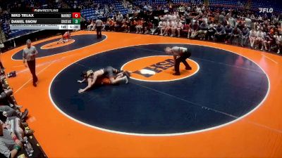 132 lbs Quarterfinals (8 Team) - Daniel Snow, Crystal Lake (Central) vs Niko Truax, Mahomet (M.-Seymour)