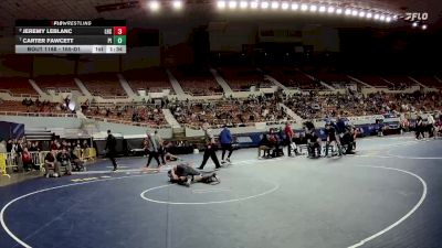 165-D1 Quarterfinal - Carter Fawcett, Pinnacle High School vs Jeremy LeBlanc, Liberty High School