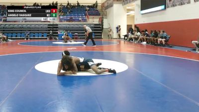 126 lbs Round 3: 1st Wb - King Council, Long County vs Angelo Vasquez, Mt Zion, Jonesboro