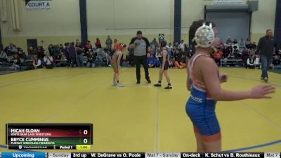 90 lbs Cons. Round 3 - Bryce Cummings, Pursuit Wrestling Minnesota vs Micah Sloan, White Bear Lake Wrestling