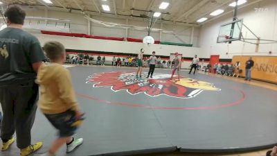 126 lbs Quarterfinal - Bronson Haun, Shoshoni Junior High School vs Wyatt Anderson, Lander Middle School