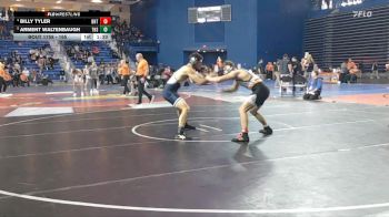 165 lbs Quarterfinal - Arment Waltenbaugh, The Hill School vs Billy Tyler, Brentsville