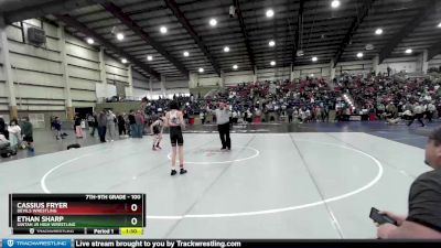 100 lbs Champ. Round 2 - Ethan Sharp, Uintah Jr High Wrestling vs Cassius Fryer, Devils Wrestling