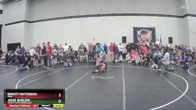 72 lbs Semifinal - Emmitt Patterson, Dixie vs Jesse Barlow, Legacy Elite Wrestling