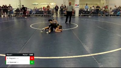 47-50 lbs Round 1 - Jay Spencer, North Carolina vs Eli Pegram, Unattached