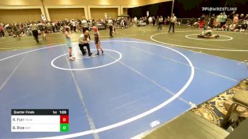 61 lbs Quarterfinal - Rocket Furr, Pounders WC vs Byron Rice, Bad Karma