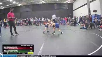 50 lbs Quarterfinal - James Beaudoin, Eastside Youth Wrestling vs Weston Sanders, Team Bear Wrestling Club