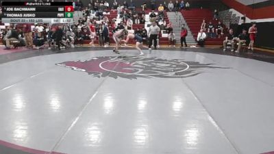 152 lbs Semifinal - Joe Bachmann, Faith Christian Academy vs Thomas Jusko, Pope John Paul II